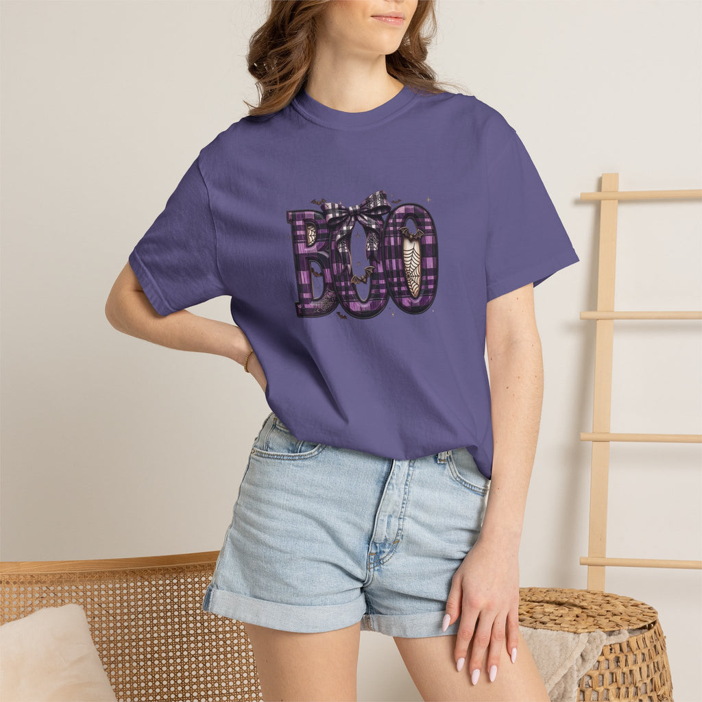 Halloween 'BOO' Plaid T-Shirt