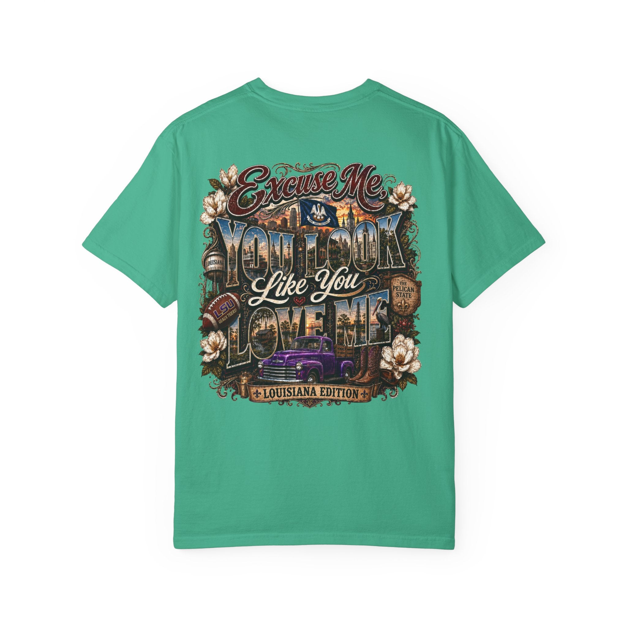 Louisiana Graphic T-Shirt — 'Excuse Me While I Love You' State Pride Tee