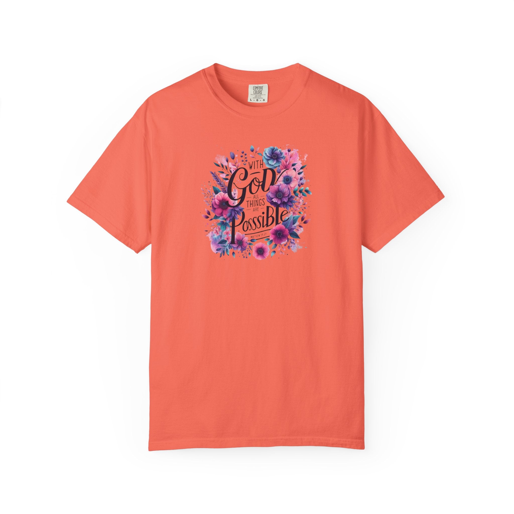 God Is Possible Floral T-Shirt