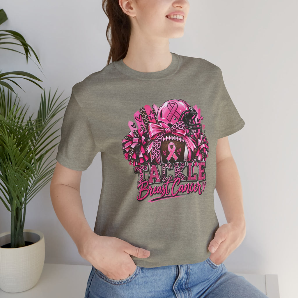 Tackle Breast Cancer Football T-Shirt