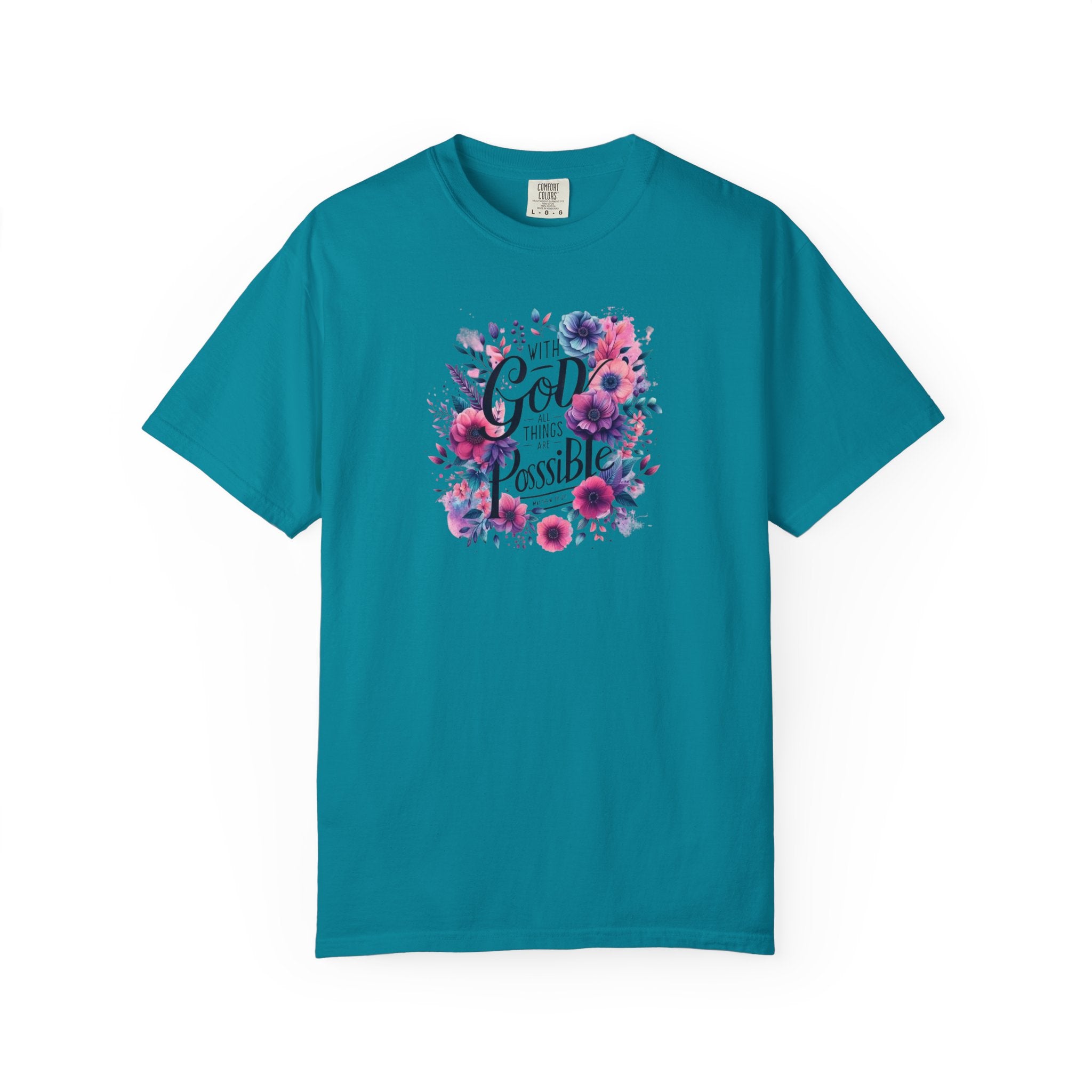God Is Possible Floral T-Shirt