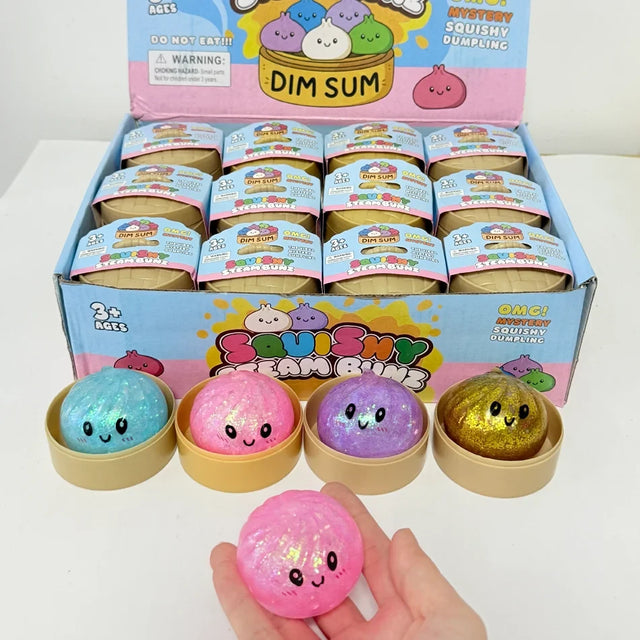 Glitter Dumpling Squishy Fidget Toy