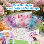 Glitter Axolotl Squishy Fidget Toy