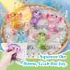 Glitter Axolotl Squishy Fidget Toy