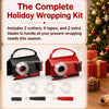 Wrapping Paper Cutter & Dispenser – Gift Wrap Roll Holder with Sliding Cutter, Easy Wrap Organizer for Christmas & Birthdays