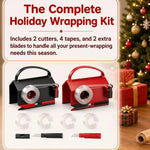 Wrapping Paper Cutter & Dispenser – Gift Wrap Roll Holder with Sliding Cutter, Easy Wrap Organizer for Christmas & Birthdays