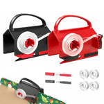Wrapping Paper Cutter & Dispenser – Gift Wrap Roll Holder with Sliding Cutter, Easy Wrap Organizer for Christmas & Birthdays