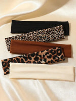 5 Piece Women’s Headband Set, Casual Hair Bands, Solid Striped Polka Dot Headbands, Sweat Absorbing Everyday Hair Accessories