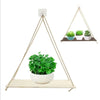 Wooden Hanging Rope Wall Shelf, Rustic Floating Shelf, Boho Wall Decor, Hanging Plant Shelf, Farmhouse Home Storage Display