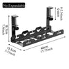 Telescopic Under-Desk Cable Management Rack – Adjustable Metal Wire Organizer