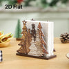 Rustic Wooden Christmas Tree Napkin Holder