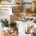 Rustic Wooden Christmas Tree Napkin Holder