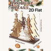Rustic Wooden Christmas Tree Napkin Holder