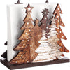 Rustic Wooden Christmas Tree Napkin Holder