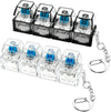 LED Keyboard Fidget Keychain