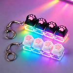 LED Keyboard Fidget Keychain