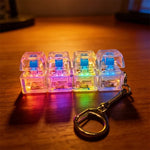 LED Keyboard Fidget Keychain