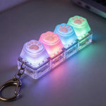 LED Keyboard Fidget Keychain