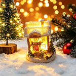 Light-Up Christmas Village Houses – Miniature LED Holiday Decorations | 12 Styles