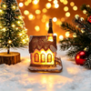 Light-Up Christmas Village Houses – Miniature LED Holiday Decorations | 12 Styles