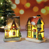 Light-Up Christmas Village Houses – Miniature LED Holiday Decorations | 12 Styles