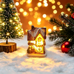 Light-Up Christmas Village Houses – Miniature LED Holiday Decorations | 12 Styles