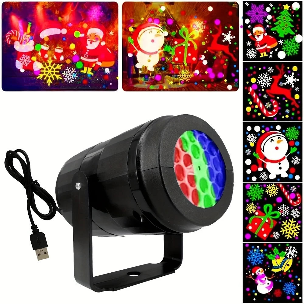 Snowflake Christmas Night Projector Light