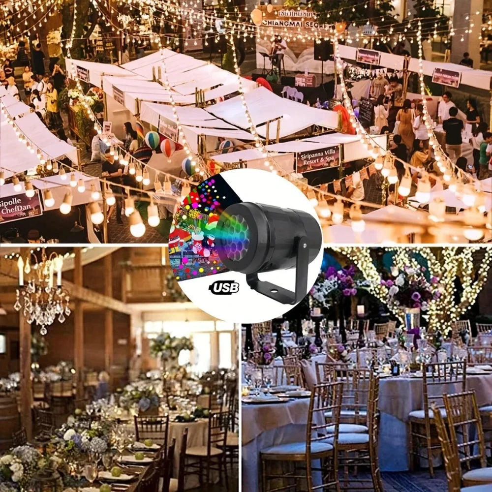Snowflake Christmas Night Projector Light