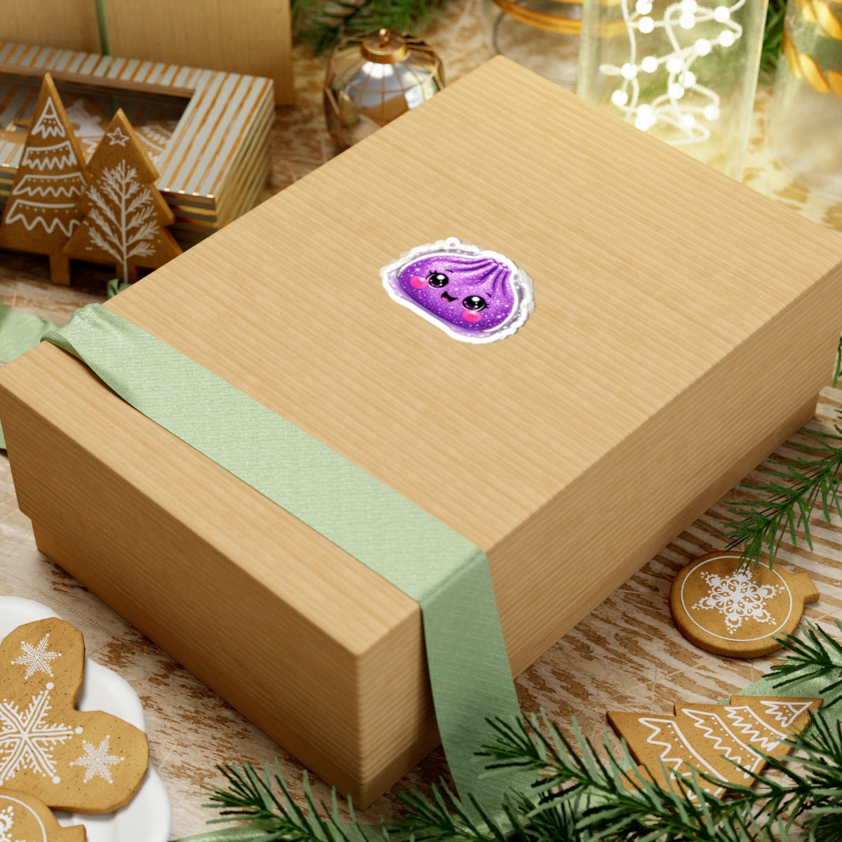 Cute Purple Dumpling Sticker