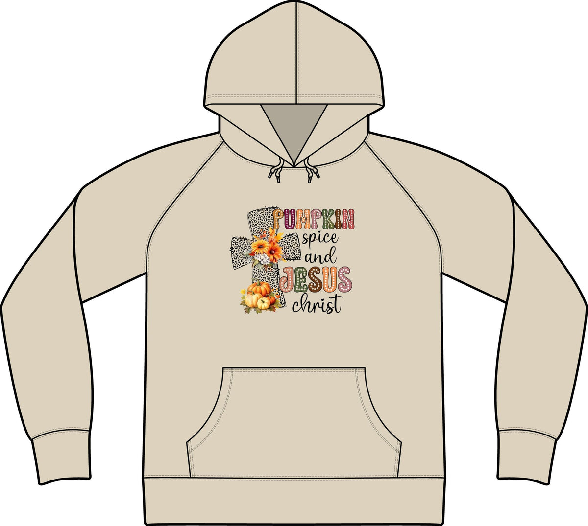 Pumpkin Spice and Jesus Christ Hoodie