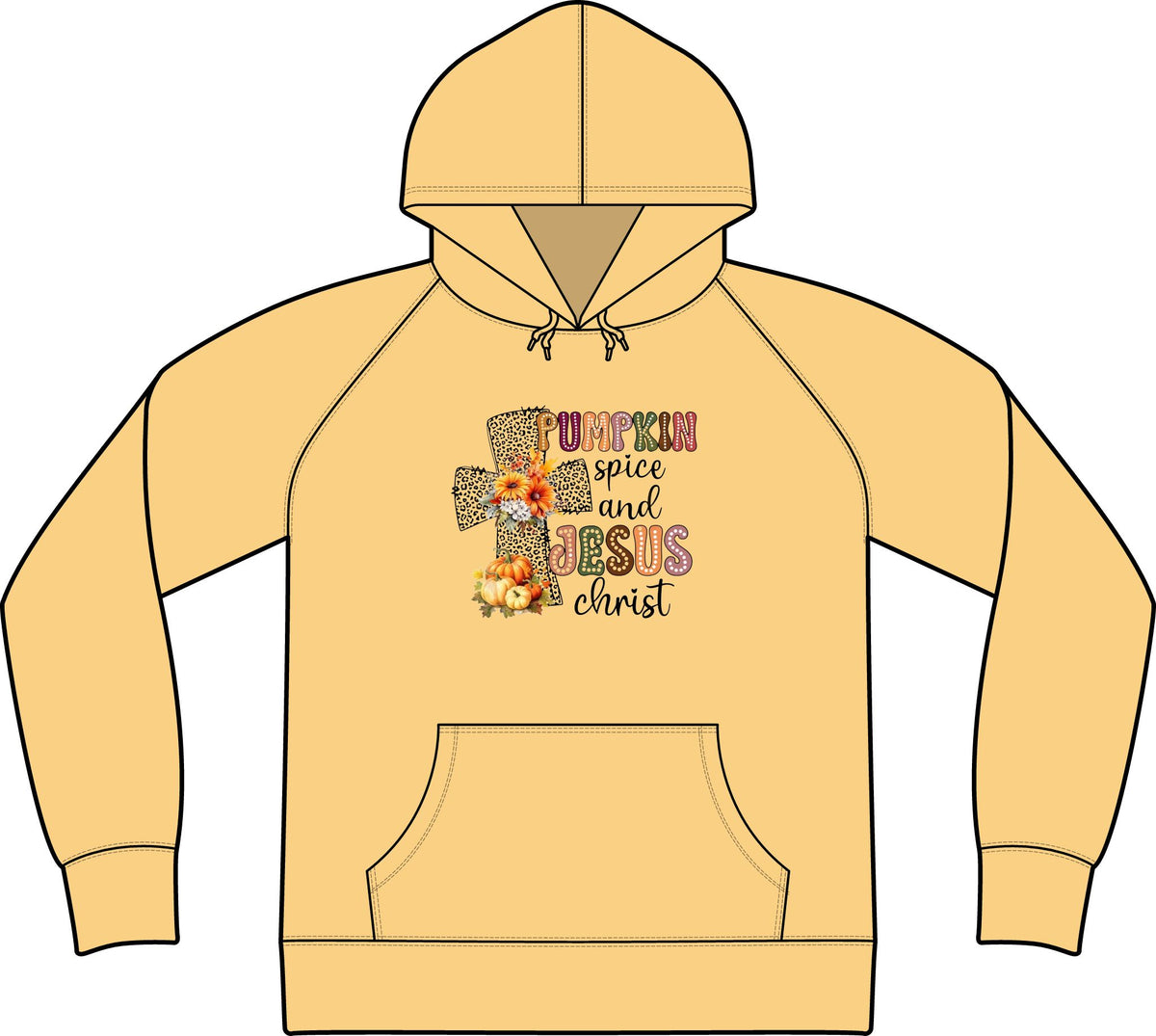 Pumpkin Spice and Jesus Christ Hoodie
