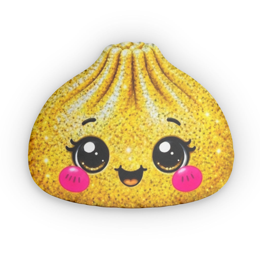 Cute Sparkle Yellow Dumpling Shaped Pillow