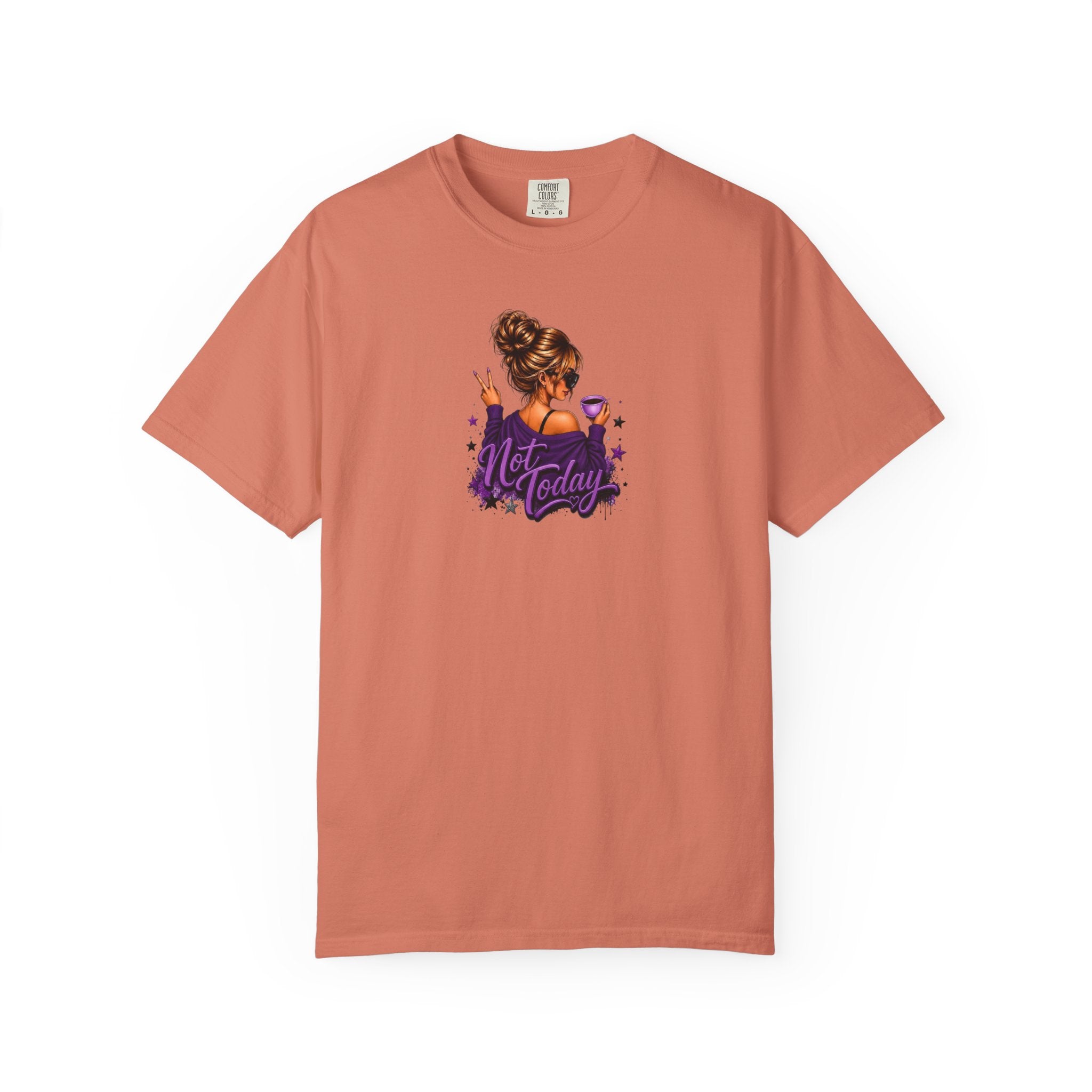 'Not Today' Purple Illustration T-Shirt