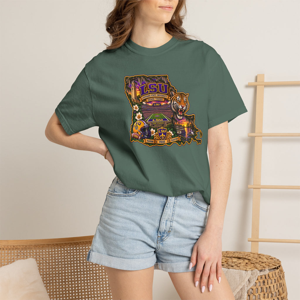 Retro Arcade Tee — Vintage Game Console Louisiana T-Shirt\