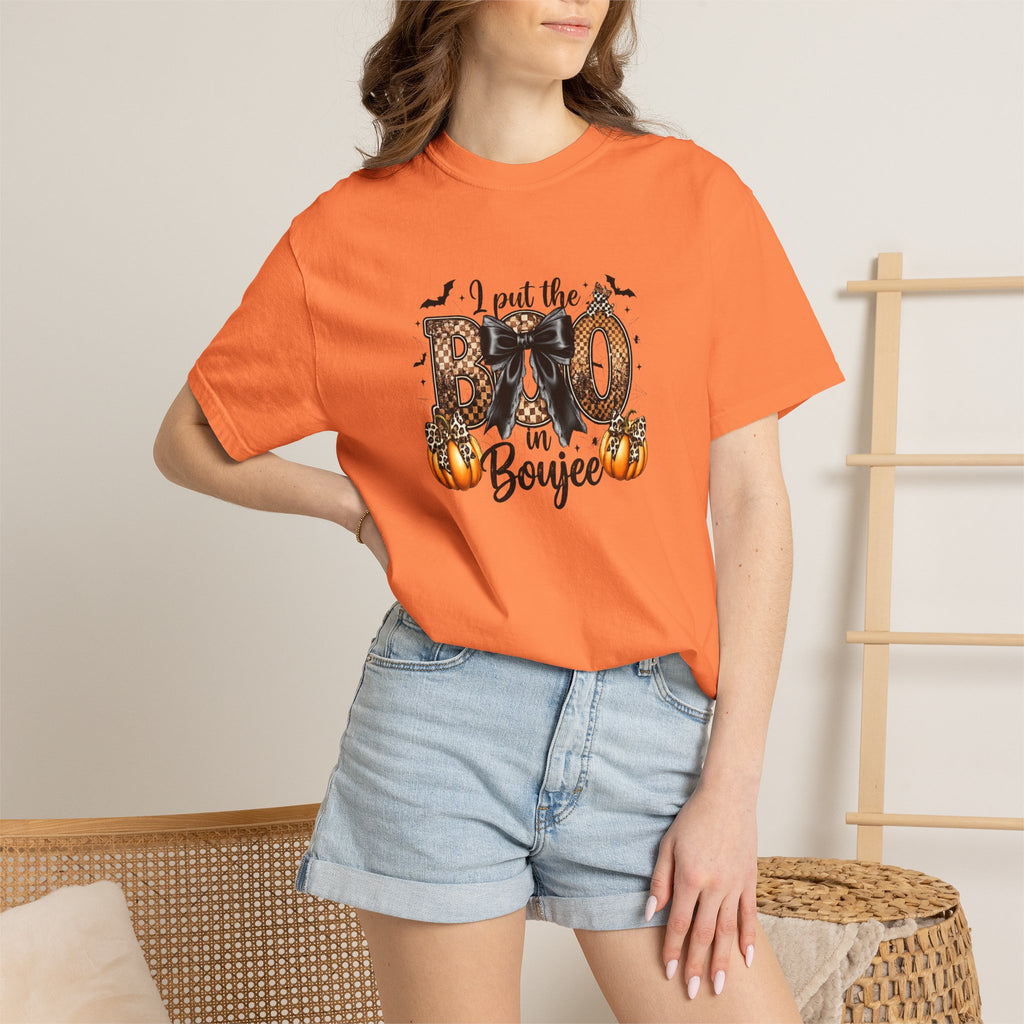 Halloween Boo in Boujee T-Shirt — Cute Spooky Pumpkin Graphic Tee