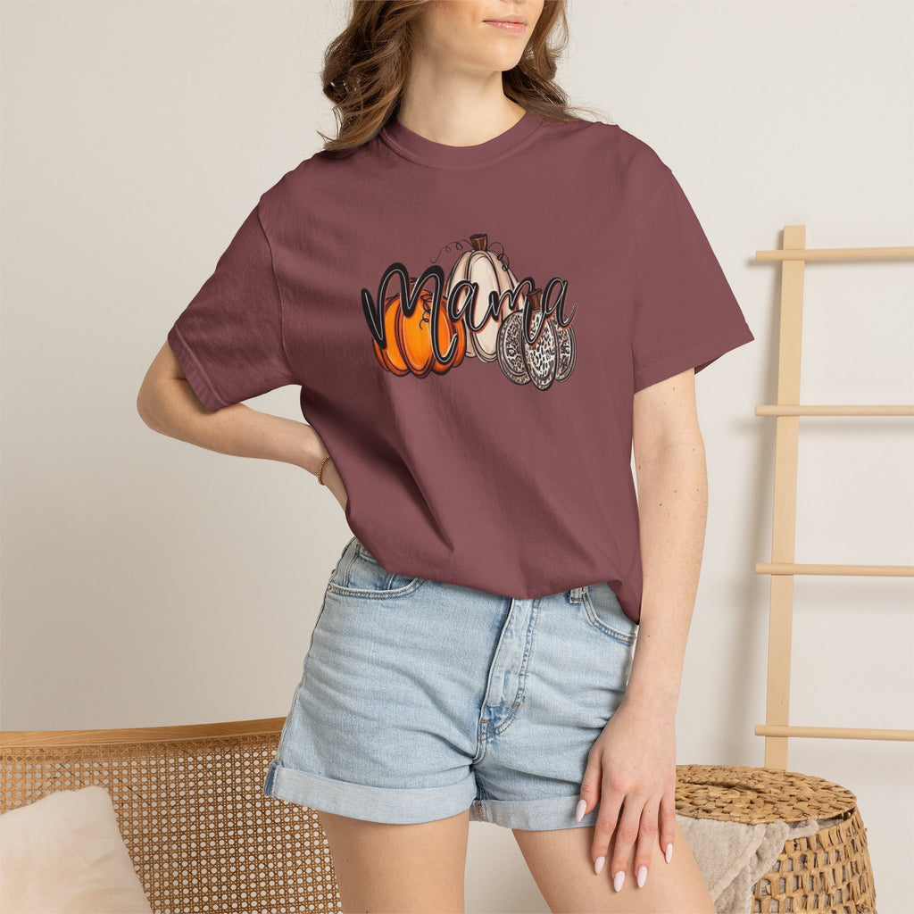 Mama Pumpkin Graphic T-Shirt — Fall Pumpkin Patch Tee
