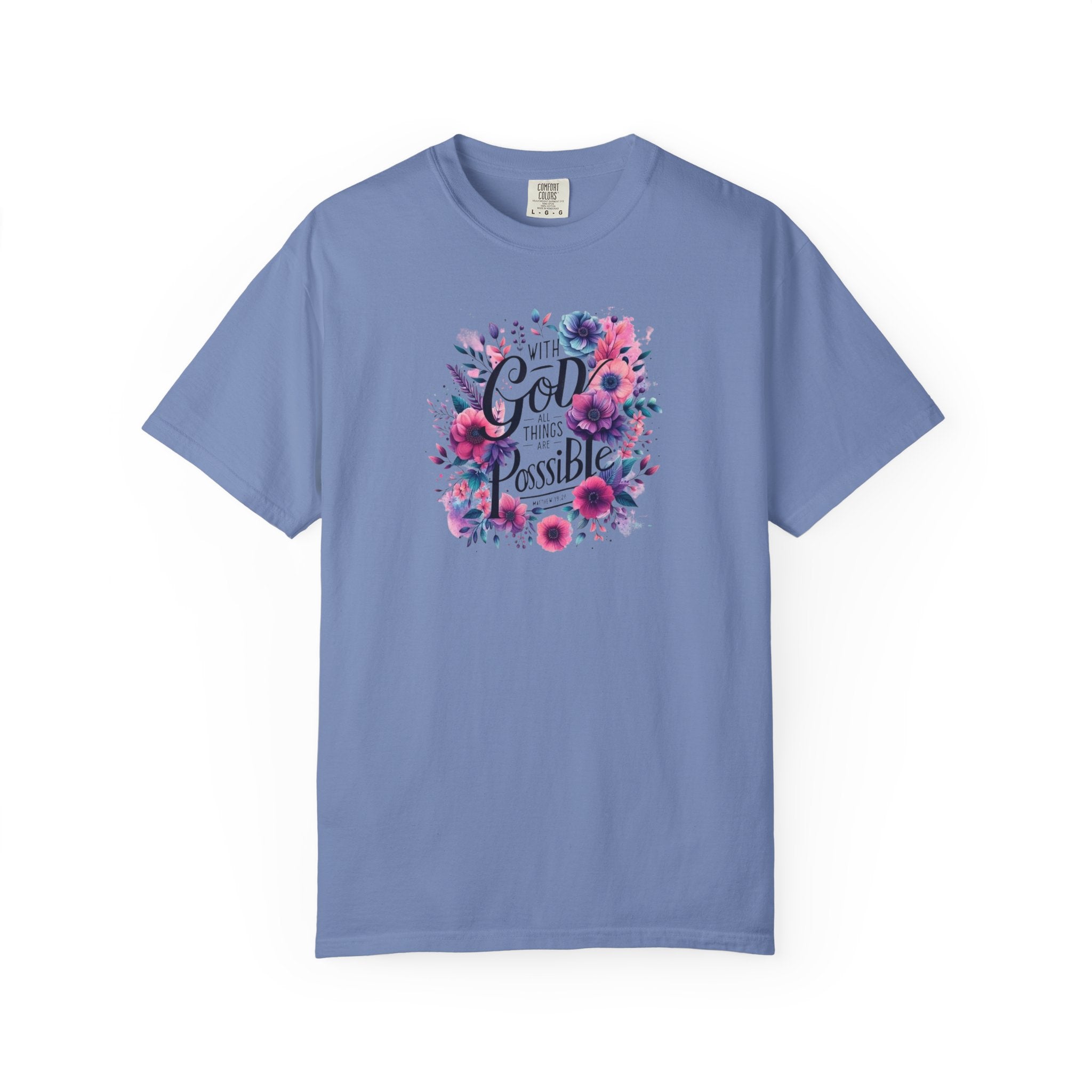 God Is Possible Floral T-Shirt