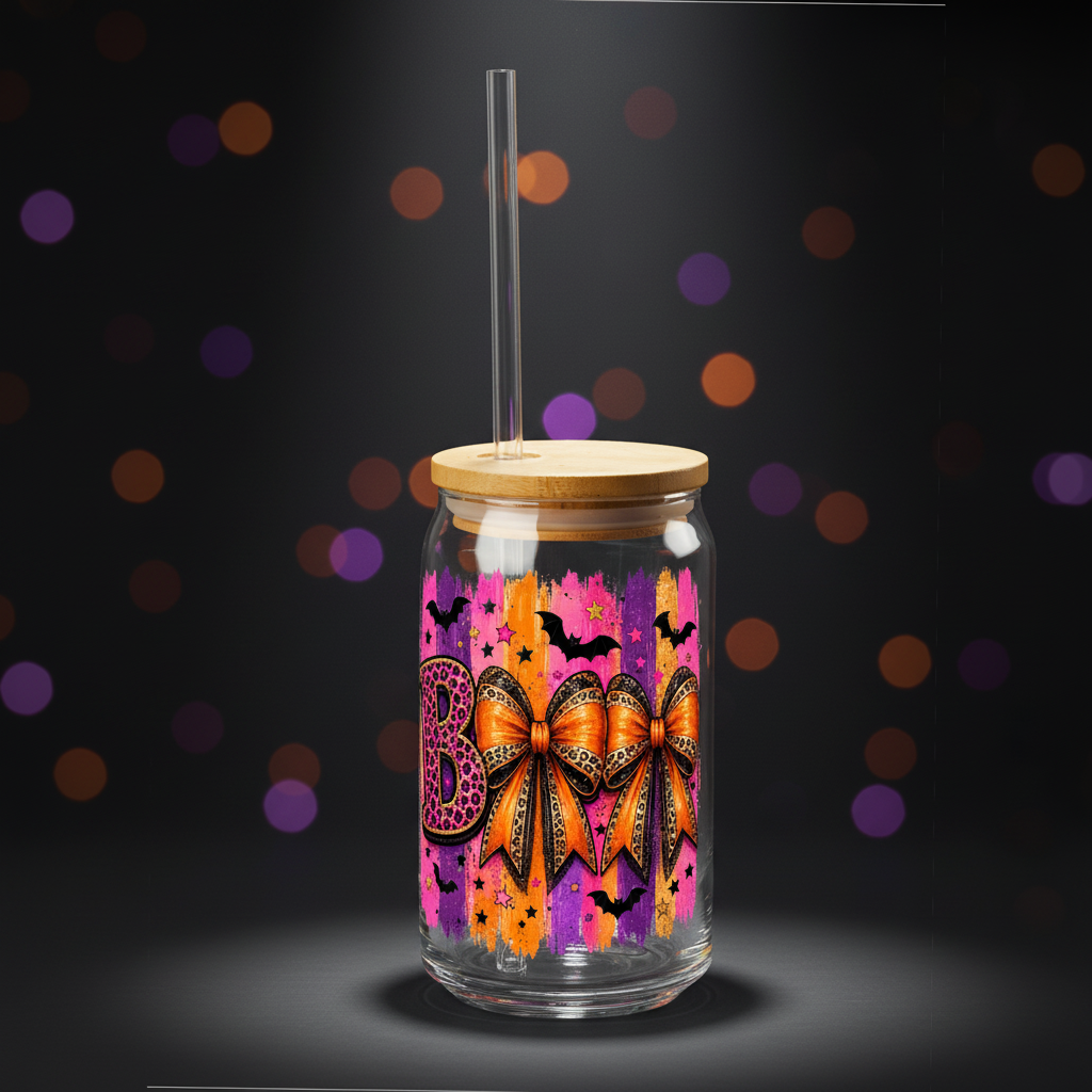 Halloween Engraved Mason Jar Tumbler