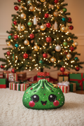 Kawaii Christmas Tree Face Pillow