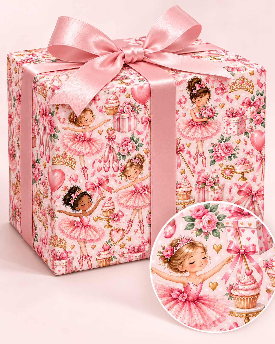 Pink Ballerina Wrapping Paper – Ballet Princess Gift Wrap
