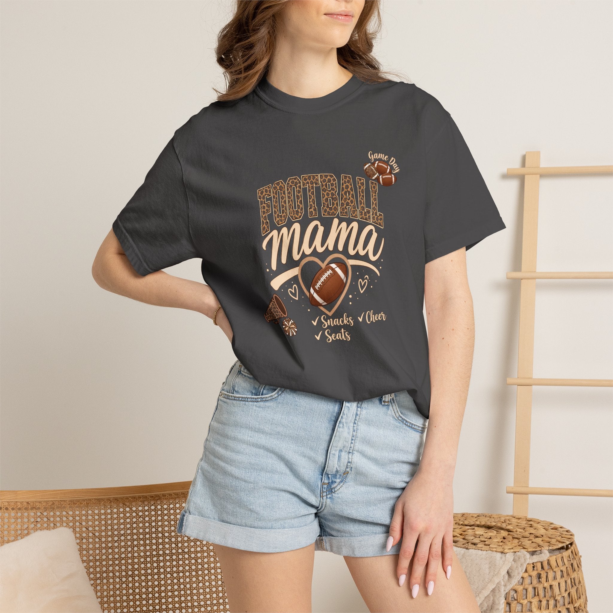 Football Mama T-Shirt — Cute Vintage Football Mom Tee