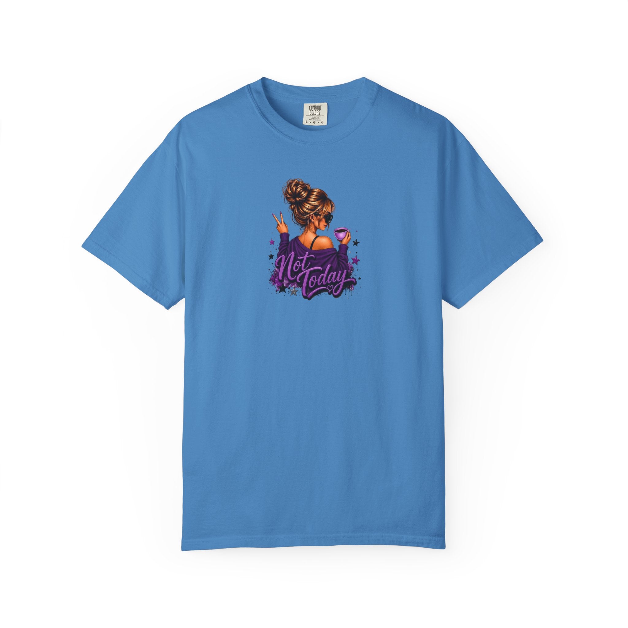 'Not Today' Purple Illustration T-Shirt