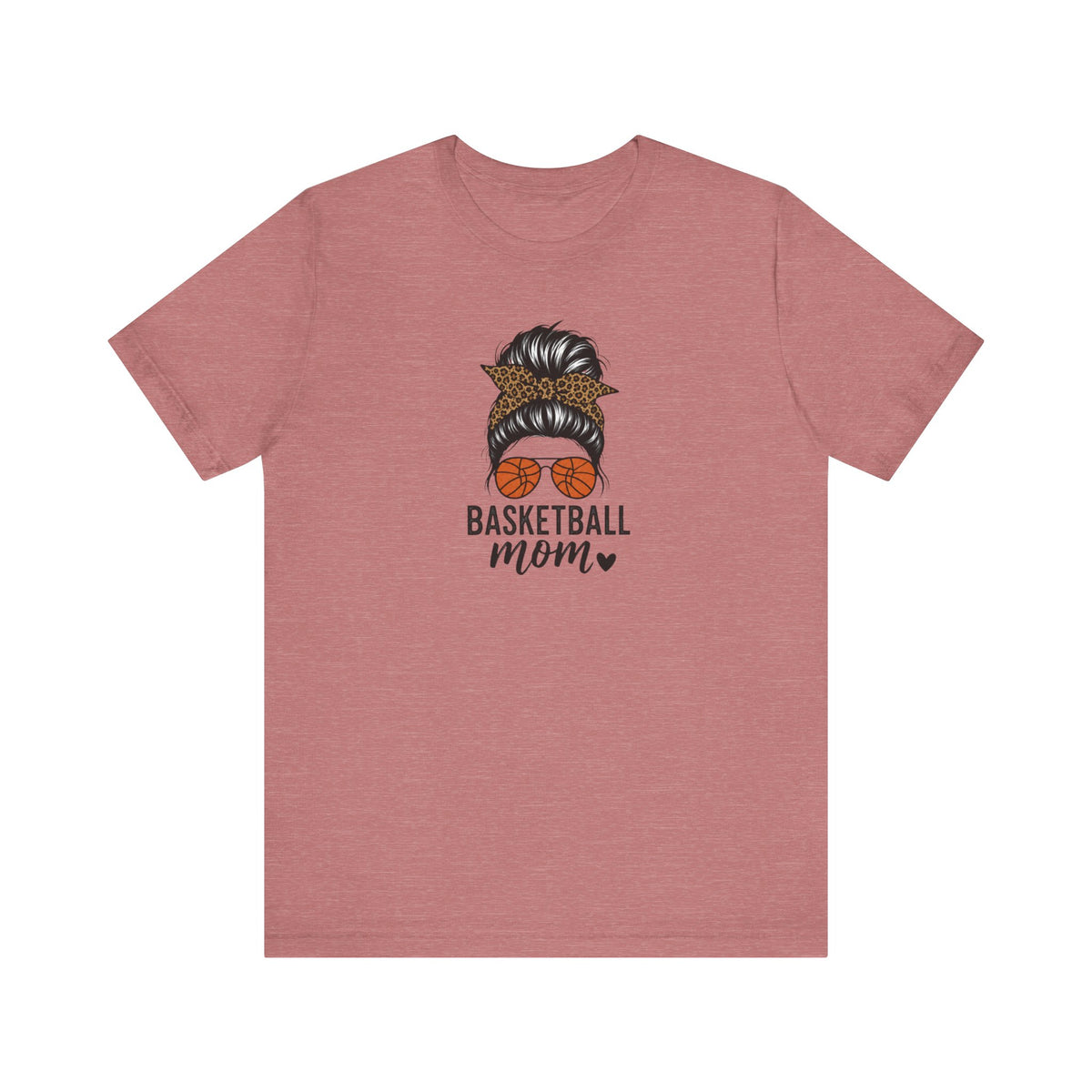 Graphic Basketball Sunglasses & Messy Bun Shirt