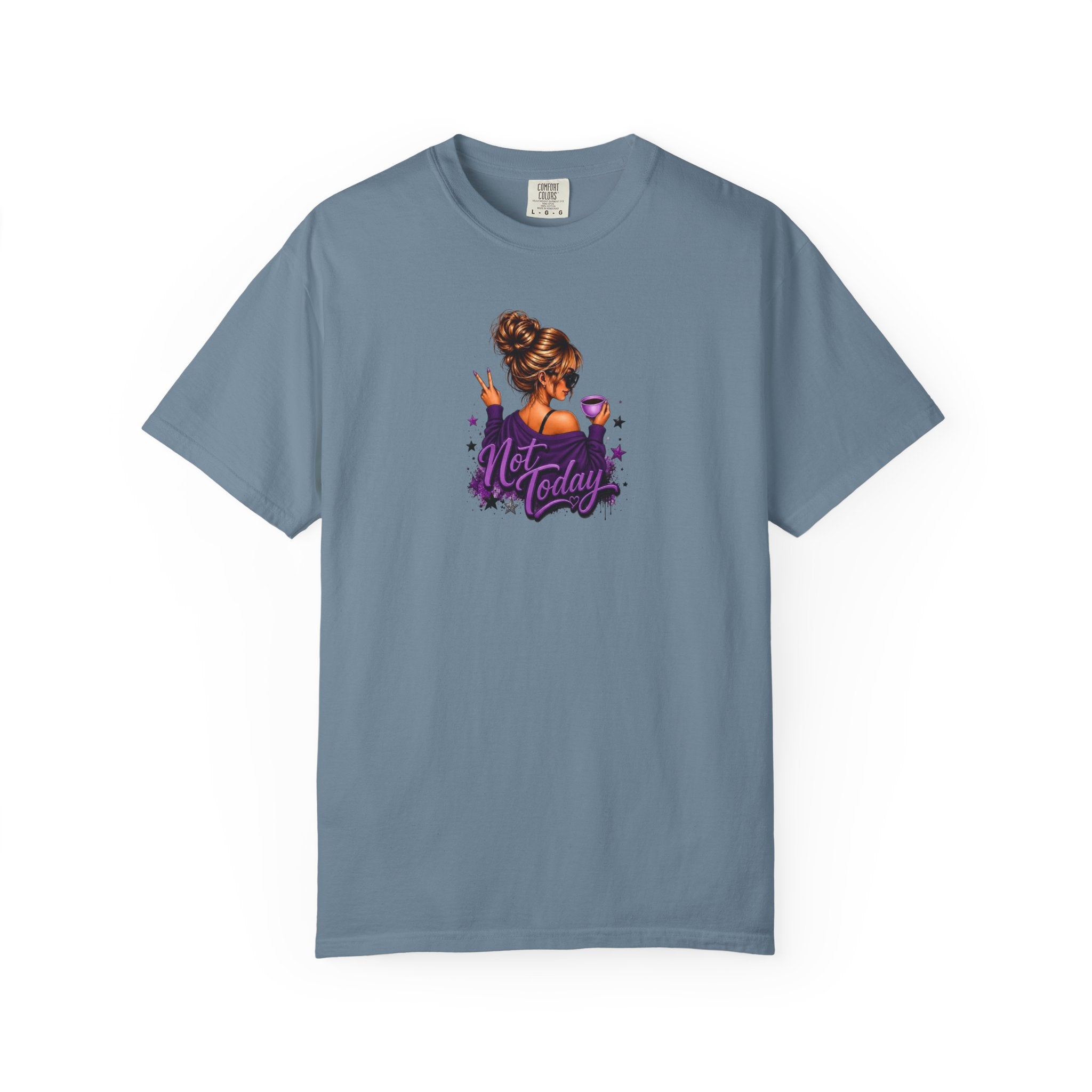 'Not Today' Purple Illustration T-Shirt