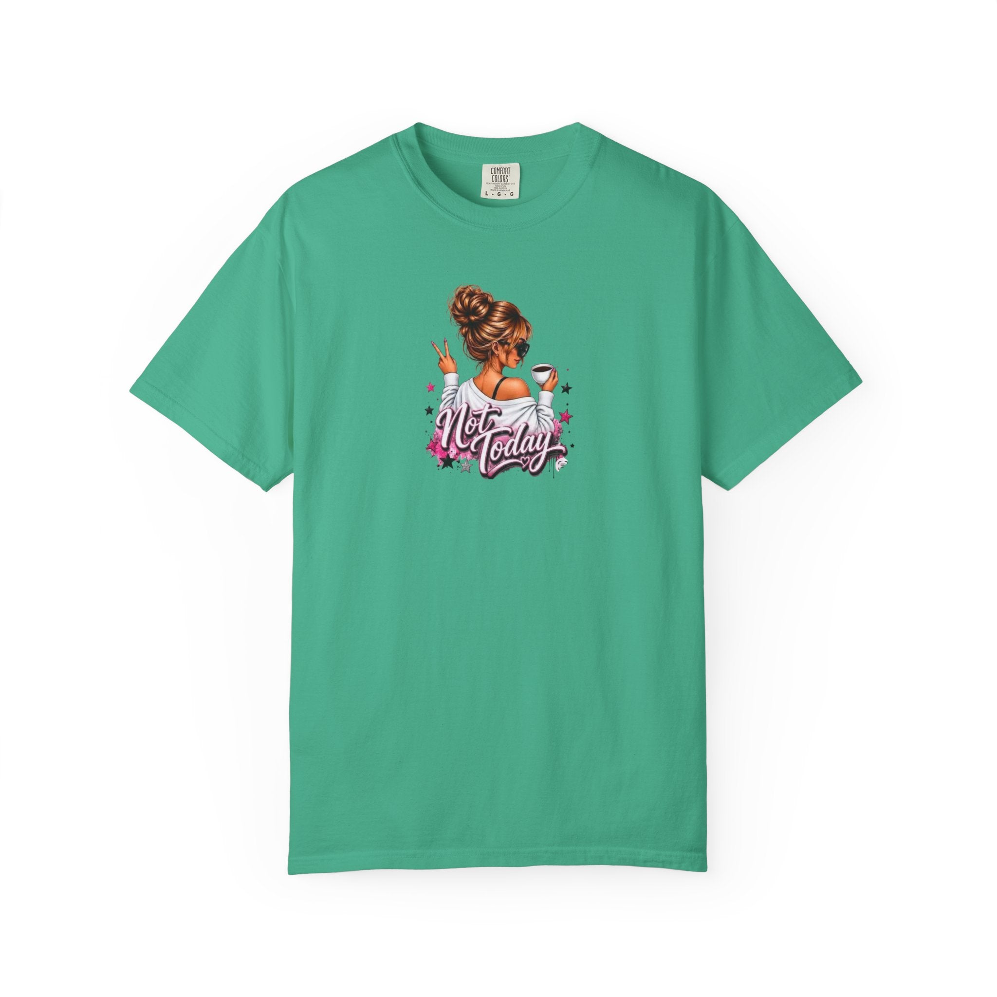 "Not Today" Pink Illustration T-Shirt