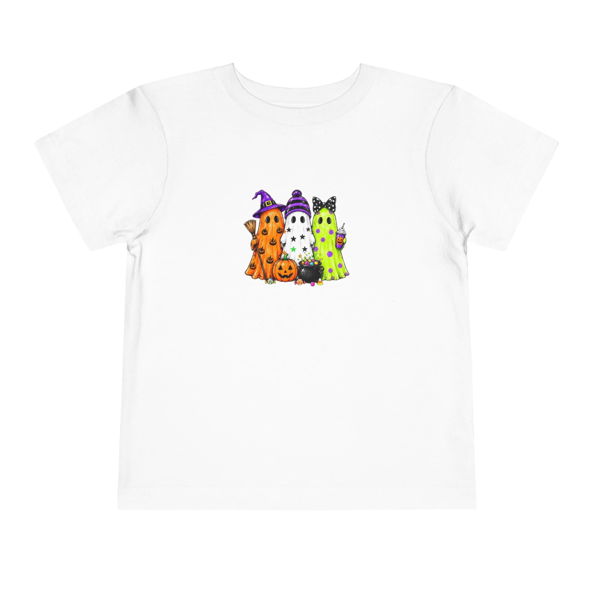 Toddler Halloween Ghosts Short Sleeve Tee