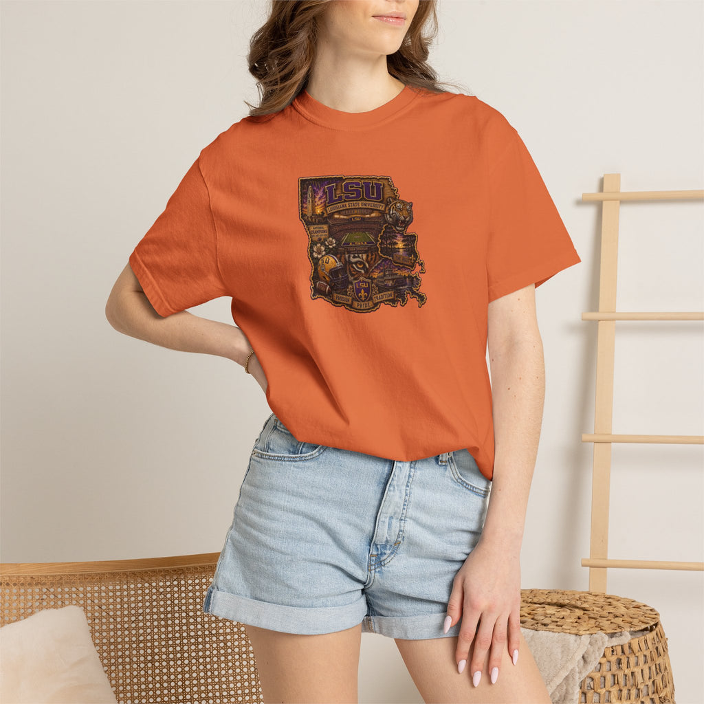 Retro Arcade Tee — Vintage Game Console Louisiana T-Shirt\