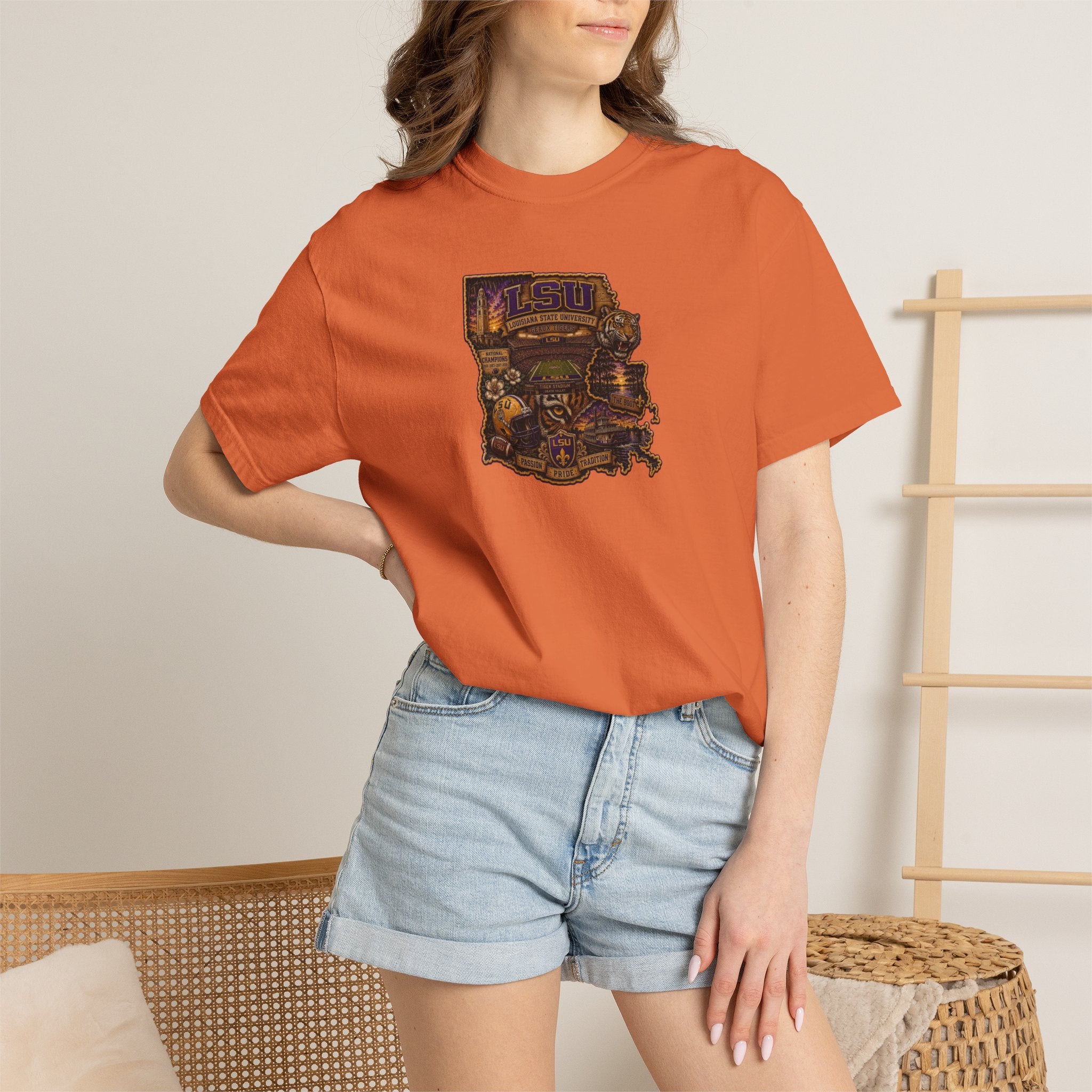 Retro Arcade Tee — Vintage Game Console Louisiana T-Shirt\