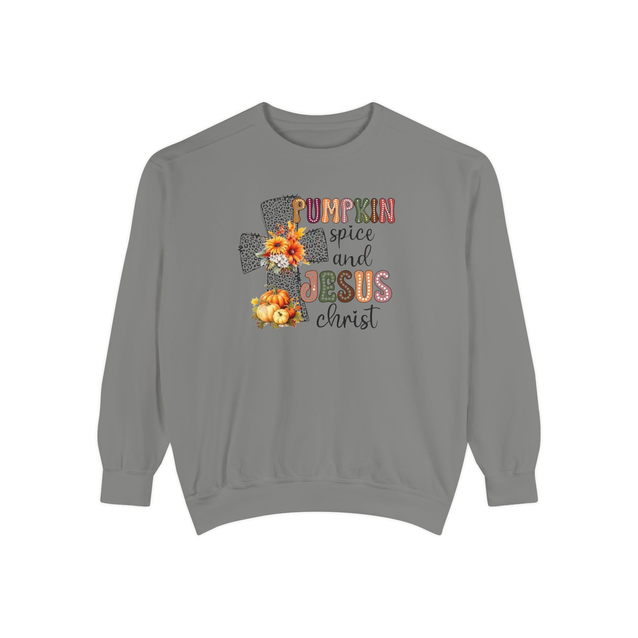 Fall Pumpkin Spice and Jesus Sweatshirt