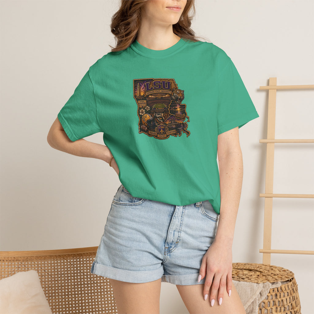 Retro Arcade Tee — Vintage Game Console Louisiana T-Shirt\